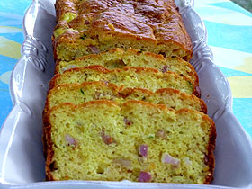 Cake aux artichauts et aux lardons