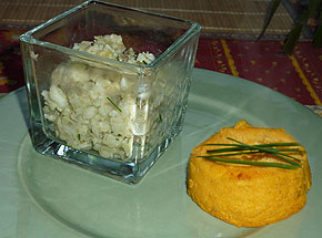 Flans de patates douces au lait de coco