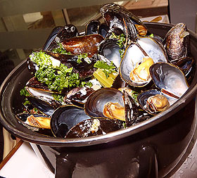 Moules marinière à la crème