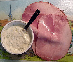 Jambon et fromage aux herbes