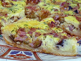 Tarte provençale aux figues et aux lardons