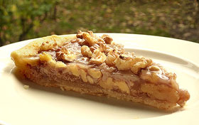 Tarte aux noix et caramel