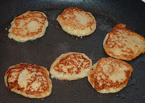 Blinis de topinambours 